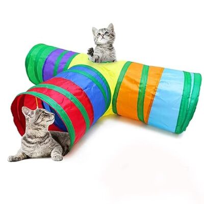 Rainbow Tunnel Cat Toys Pet